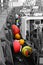 Colourful buoys in whitstable harbour