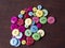 Colourful buttons