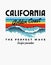 Colourful California Beach Retro Classic T-Shirt