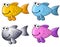 Colourful Cartoon Fish Clip Art