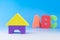 Colourful children foam blocks and ABC