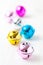 Colourful Christmas baubles