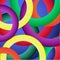 Colourful circles abstract wallpaper background