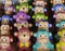 Colourful clay monkeys
