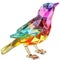 Colourful Crystal Bird Figurine