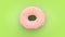 Colourful donut with sprinkles 3d rendering image