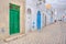 Colourful doors of Kairouan medina