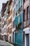 Colourful doors and window shutters in Bayonne France