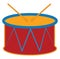 Colourful drum , vector or color illustration