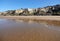 Colourful Dunes of Playa de Rompeculos beach in Mazagon, Spain