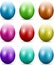 Colourful Easter eggs