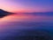 Colourful Emerging Sunrise Over Gulf of Corinth Bay, Greece