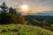 Colourful fall hike to the Kreuzleshöhe in Allgäu near Leutkirch and Isny