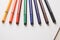 Colourful felt-tip pens for drawing