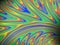 Colourful flowing fractal