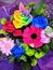 Colourful fresh flowers