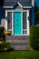 Colourful front door