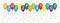 Colourful and fun congratulations baloons, vector illustration