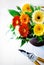 Colourful gerbera flower arrangement