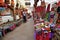 Colourful goods for sale in marketplace, Peru