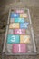 Colourful grunge vintage hopscotch