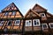 Colourful half-timbered houses in the old town of Celle