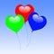 Colourful Heart Balloons Show Wedding Feast