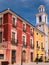 Colourful Historic Buildings in Mula, Spain