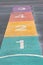 A colourful hopscotch game