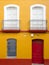 A colourful house front in Seville in Spain