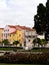 Colourful houses in the Belem District of Lisbon in Portugal