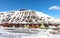 Colourful houses and snowmobiles in Longyearbyen