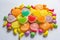 Colourful jelly candies