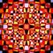 Colourful kaleidoscope pattern