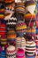 Colourful knitted hats in Guatemala