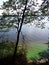 colourful lake in the forest