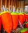Colourful lobster fishing buoys