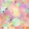 Colourful magic light, abstract bokeh in soft pastel warm colours, seamless pattern