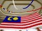 Colourful Malaysian flag hanging on ceiling