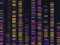 Colourful medical dna