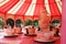 A colourful merry-go-around in France
