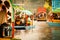 Colourful Mexican gondolas at Xochimilco\'s Floating Gardens in M