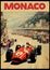 Colourful Monte Carlo Grand Prix Retro Poster Generative AI Illustration