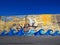 Colourful Mural In Heraklion Crete Greece