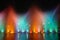 Colourful musical fountains
