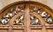 Colourful and Ornate Carvings on the Doors of Hertford College
