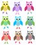 Colourful owls