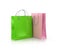 Colourful paper shopping bags