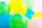 Colourful party balloons