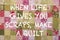 Colourful patchwork quilt with positive inspiring quote